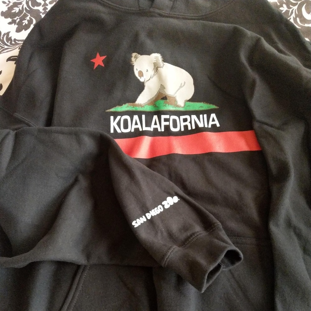 San Diego Zoo Koalifornia Sweatshirt Hoodie NWOT